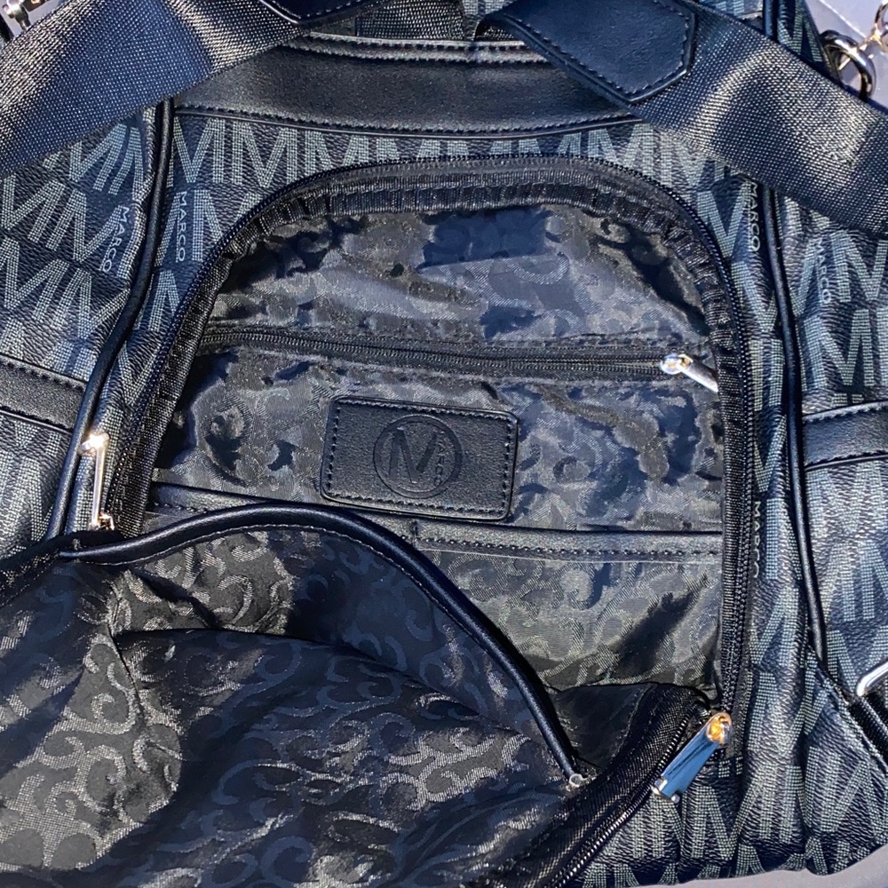 Stylish Black Monogram Backpack - image 3